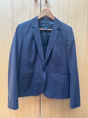 J. Crew Women's black One-Button Blazer size 12